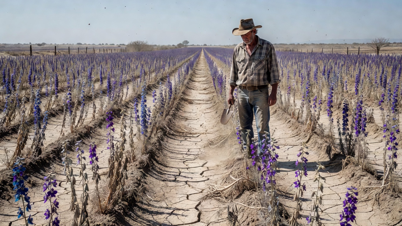 Pacific Drought Slashes Larkspur Yields This Spring